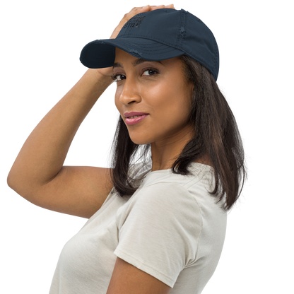 Dad Cap im Used Look – Marineblau – Produktansicht 4