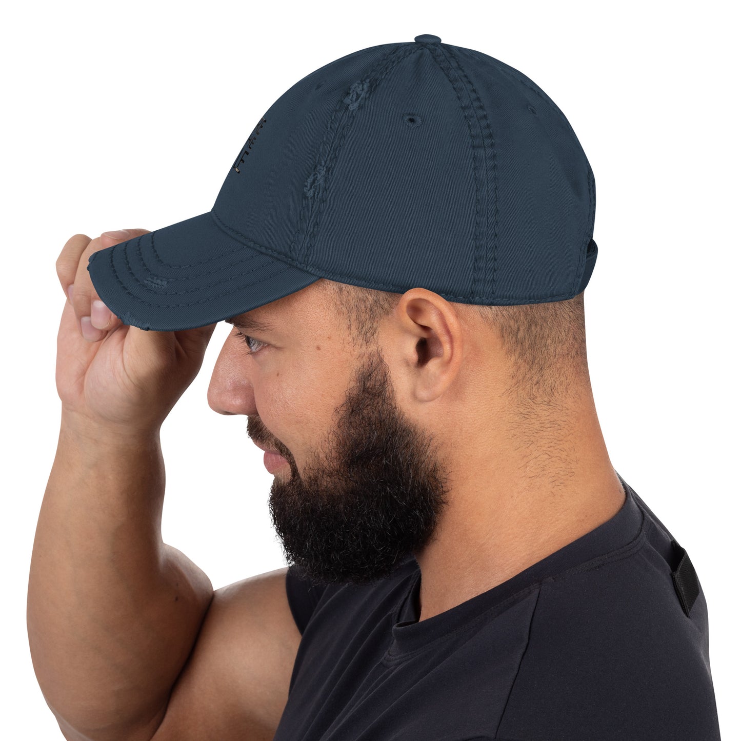 Dad Cap im Used Look – Marineblau – Produktansicht 4