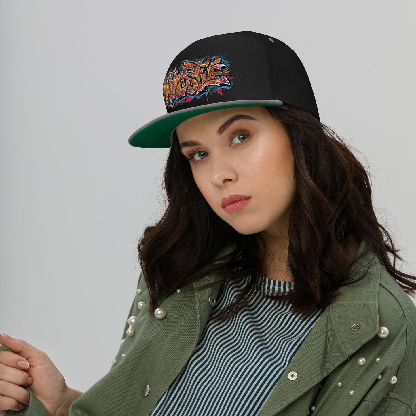 Flat-Brim-Cap – Wild Style – Produktansicht 6