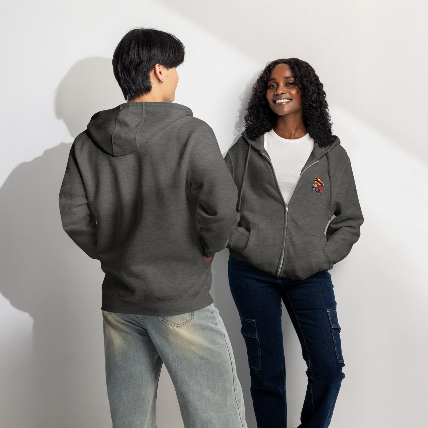 Zip-Hoodie – DJ Monkey – Produktansicht 5