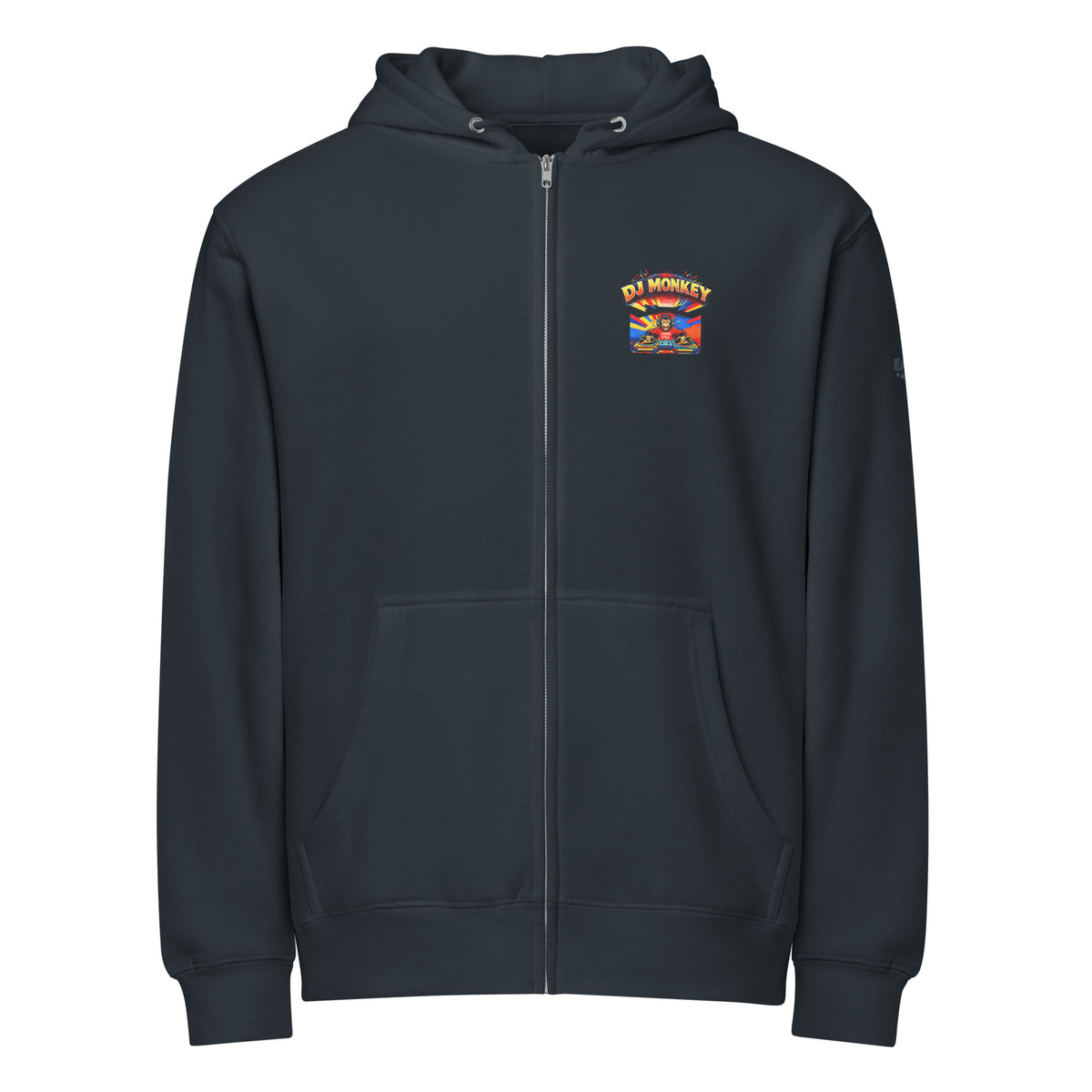 Zip-Hoodie – DJ Monkey – Produktansicht 1