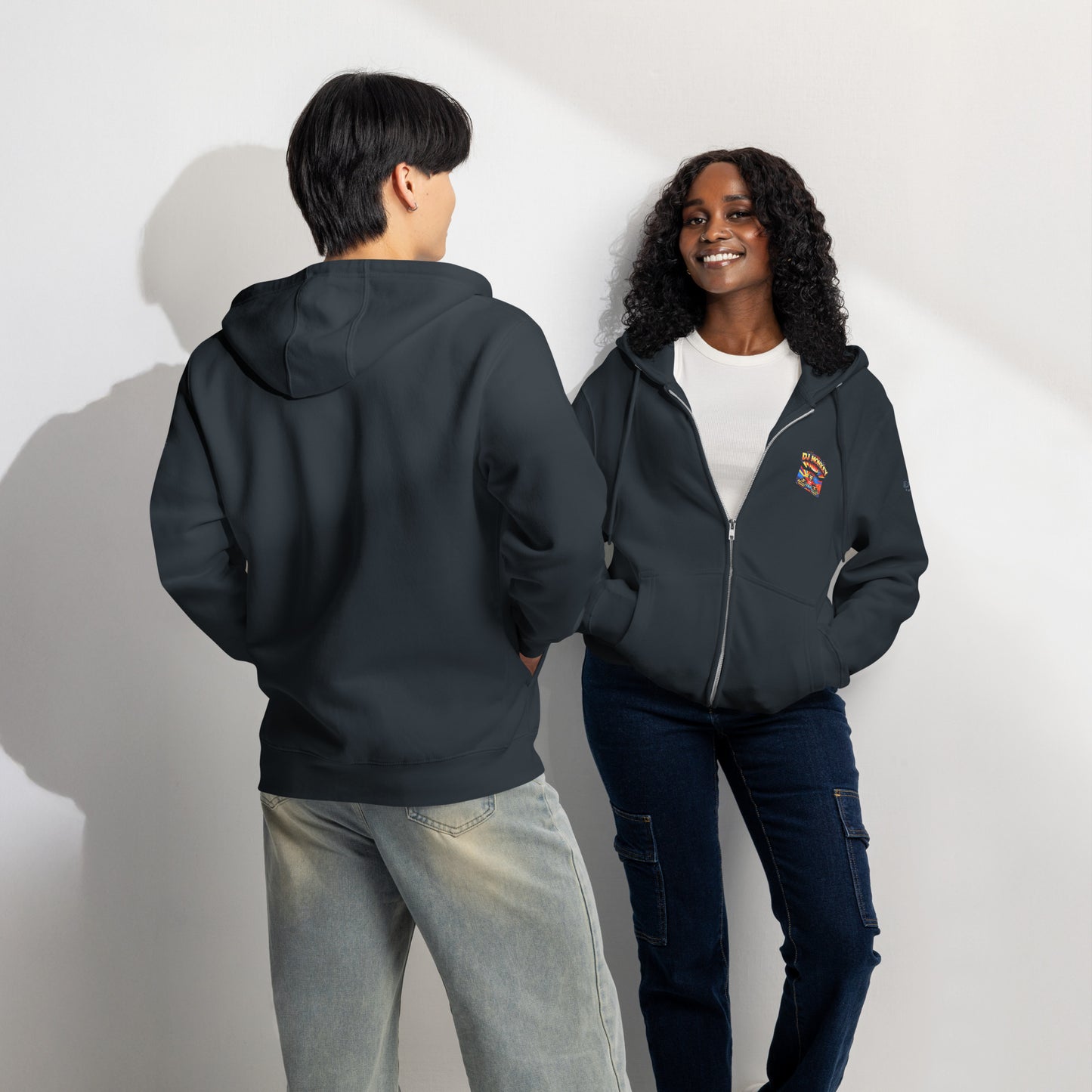 Zip-Hoodie – DJ Monkey – Produktansicht 4