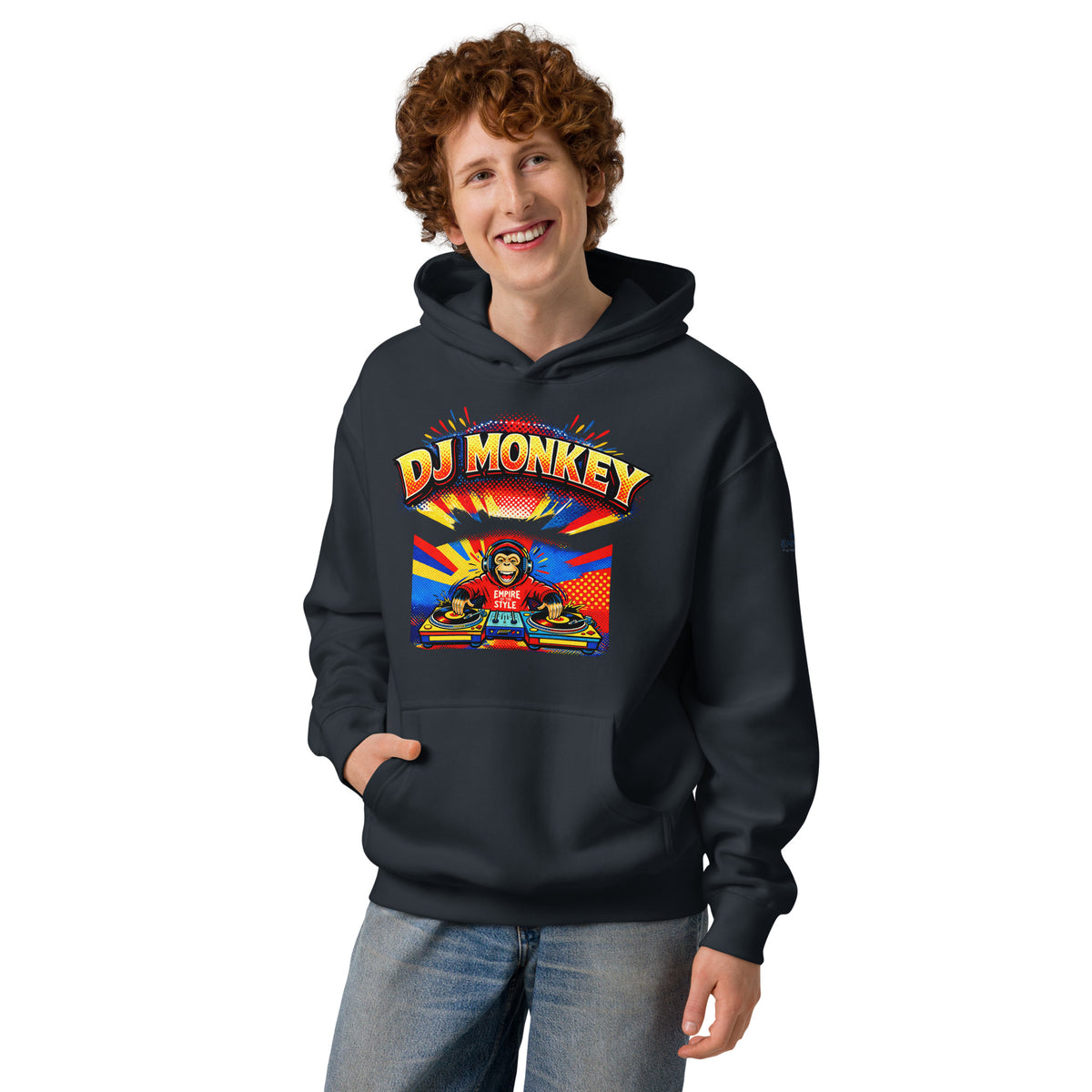 Boxy-Hoodie – DJ Monkey – Produktansicht 5