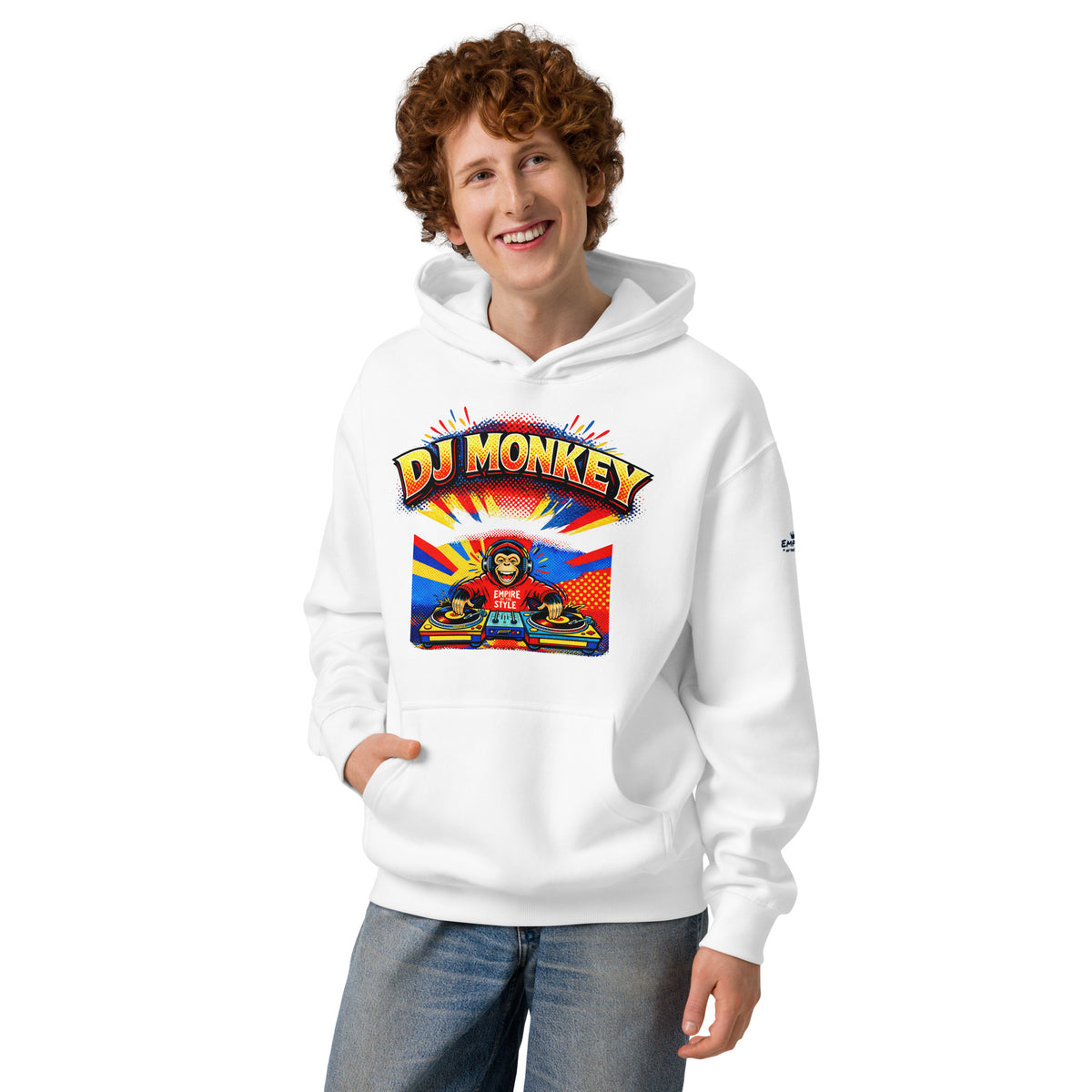 Boxy-Hoodie – DJ Monkey – Produktansicht 6