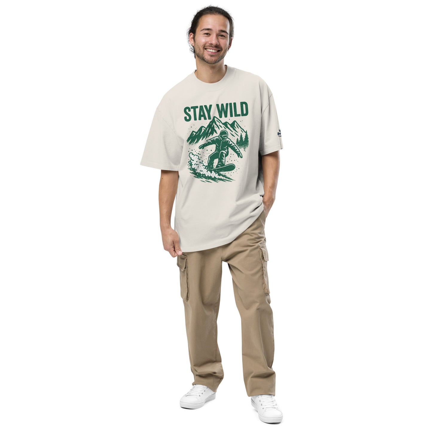 Oversized T-Shirt – Stay Wild – Produktansicht 5