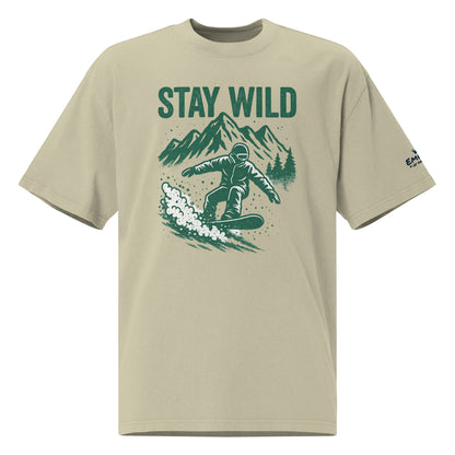 Oversized T-Shirt – Stay Wild – Produktansicht 1