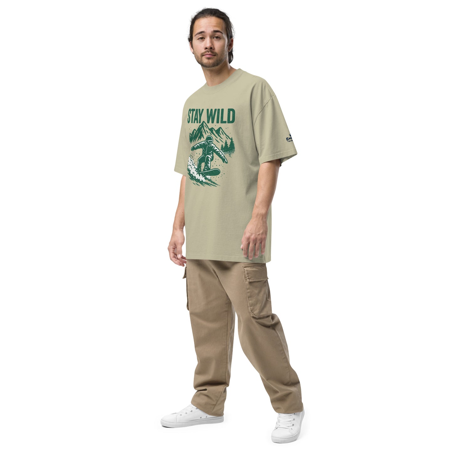 Oversized T-Shirt – Stay Wild – Produktansicht 3