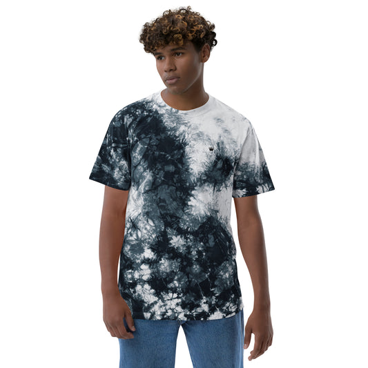 Oversized T-Shirt – Batik Schwarz/Weiß – Produktansicht 2