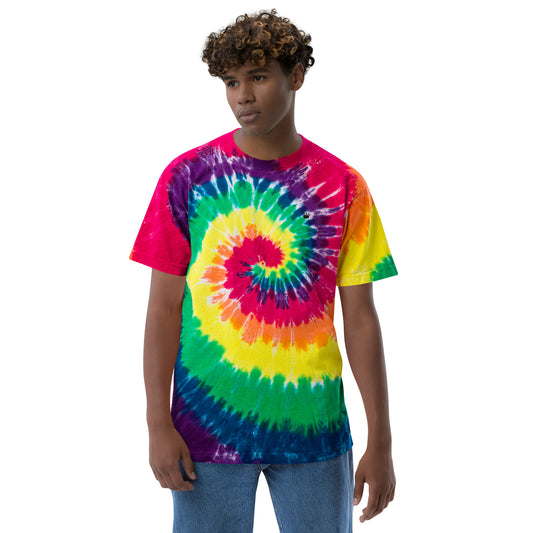 Oversized T-Shirt – Batik Classic Rainbow – Produktansicht 2