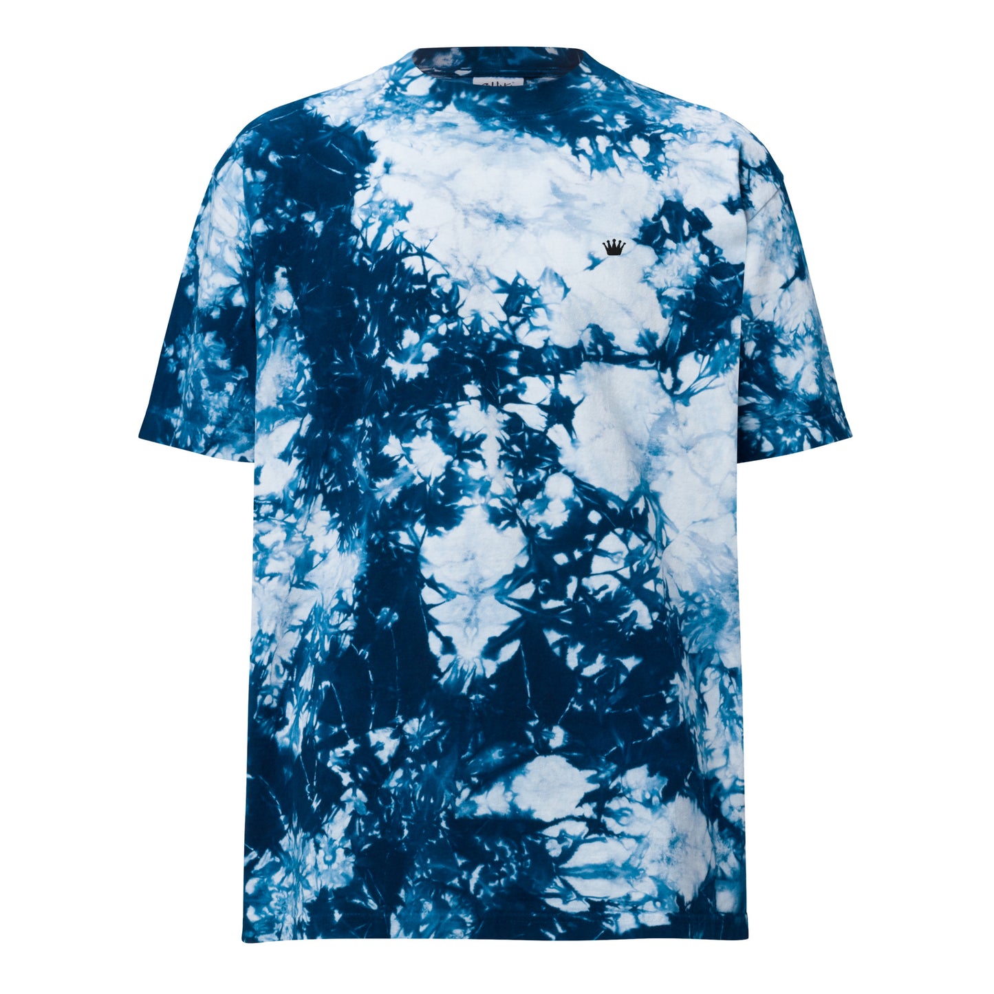 Oversized T-Shirt – Batik Marineblau/Weiß – Produktansicht 1
