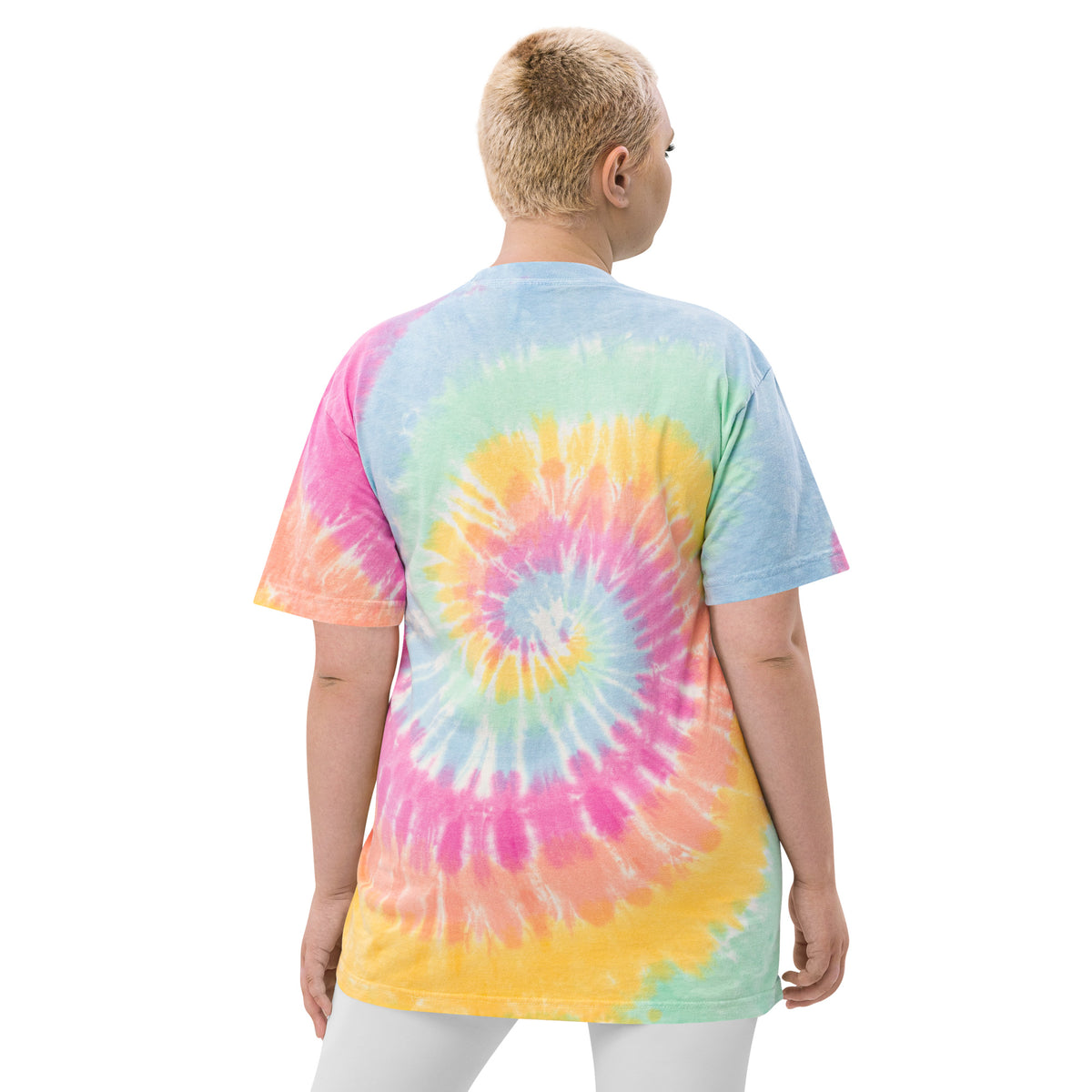 Oversized T-Shirt – Batik Sherbet Rainbow – Produktansicht 3