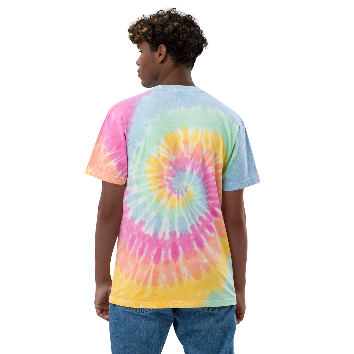 Oversized T-Shirt – Batik Sherbet Rainbow – Produktansicht 4