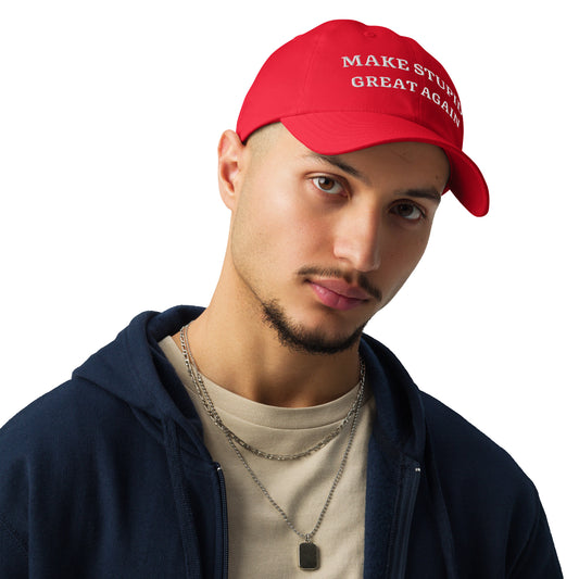 Dad Cap – MAKE STUPID GREAT AGAIN – Produktansicht 2
