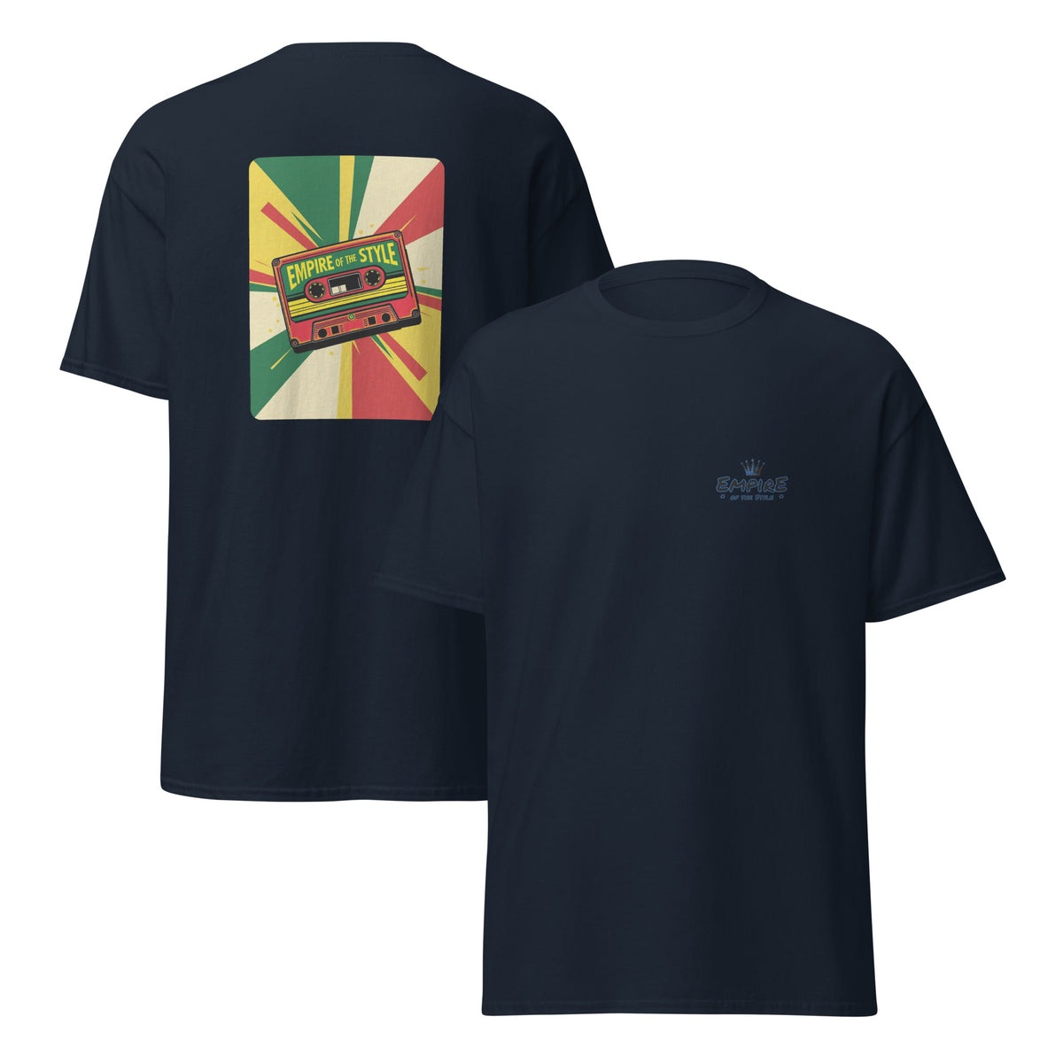 Backprint-T-Shirt – Cassette Tape I – Produktansicht 1