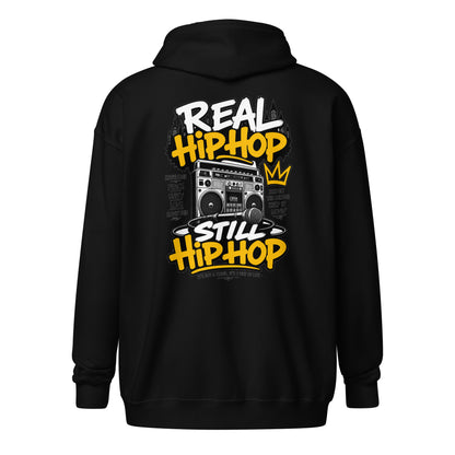 Zip-Hoodie REAL HIP HOP – STILL HIP HOP – Produktansicht 3