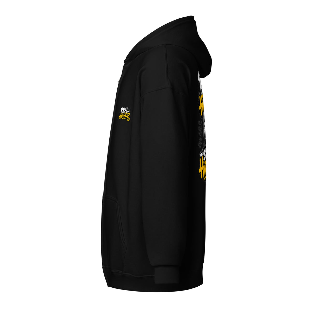 Zip-Hoodie REAL HIP HOP – STILL HIP HOP – Produktansicht 4