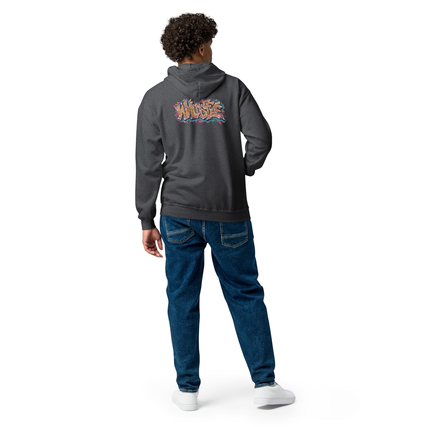 Zip-Hoodie – Front- und Backprint – Wild Style – Produktansicht 21