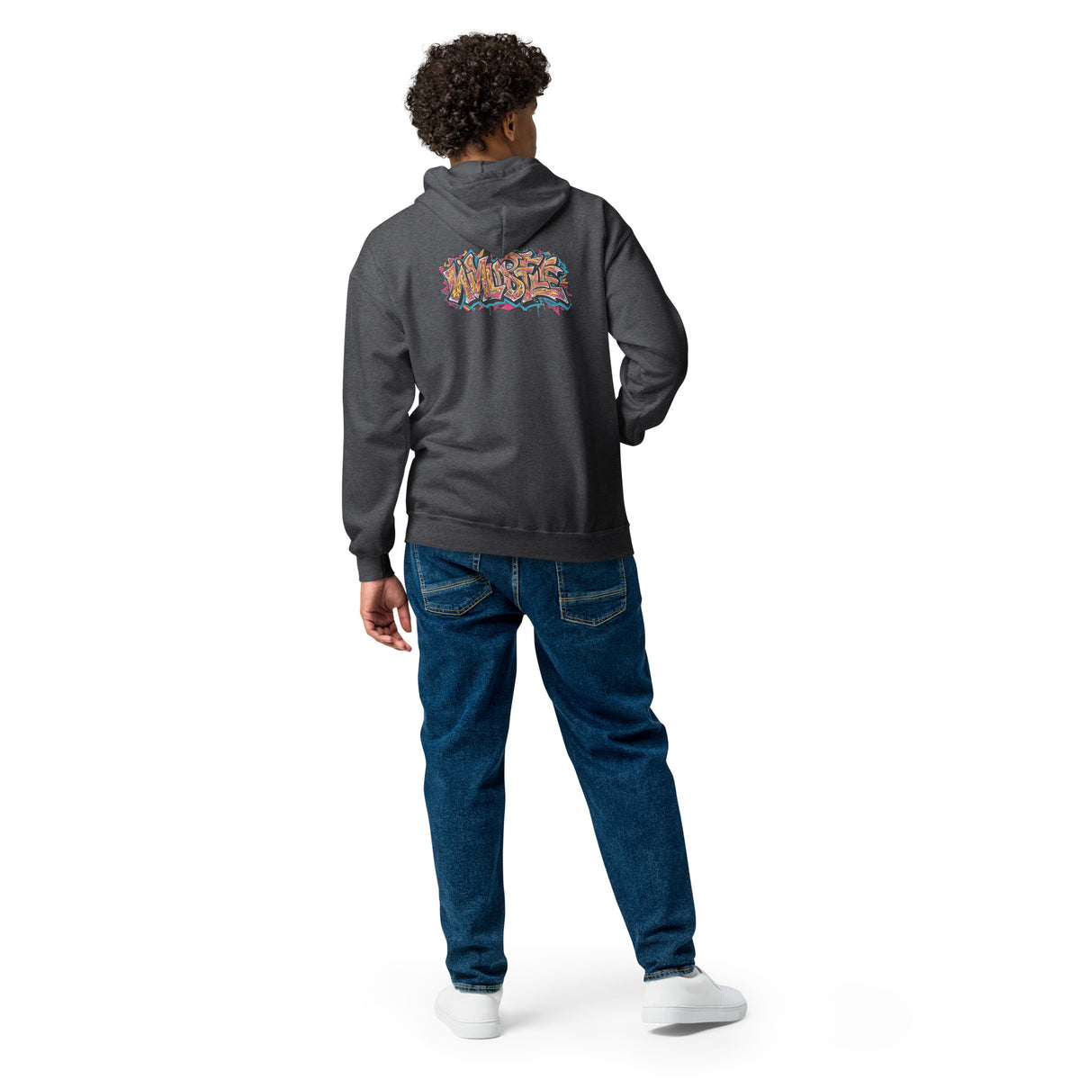 Zip-Hoodie – Front- und Backprint – Wild Style – Produktansicht 21