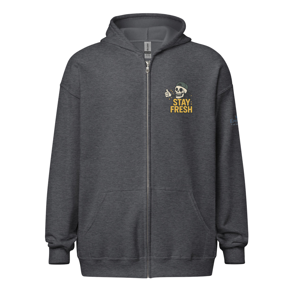 Zip-Hoodie – Stay Fresh – Produktansicht 1