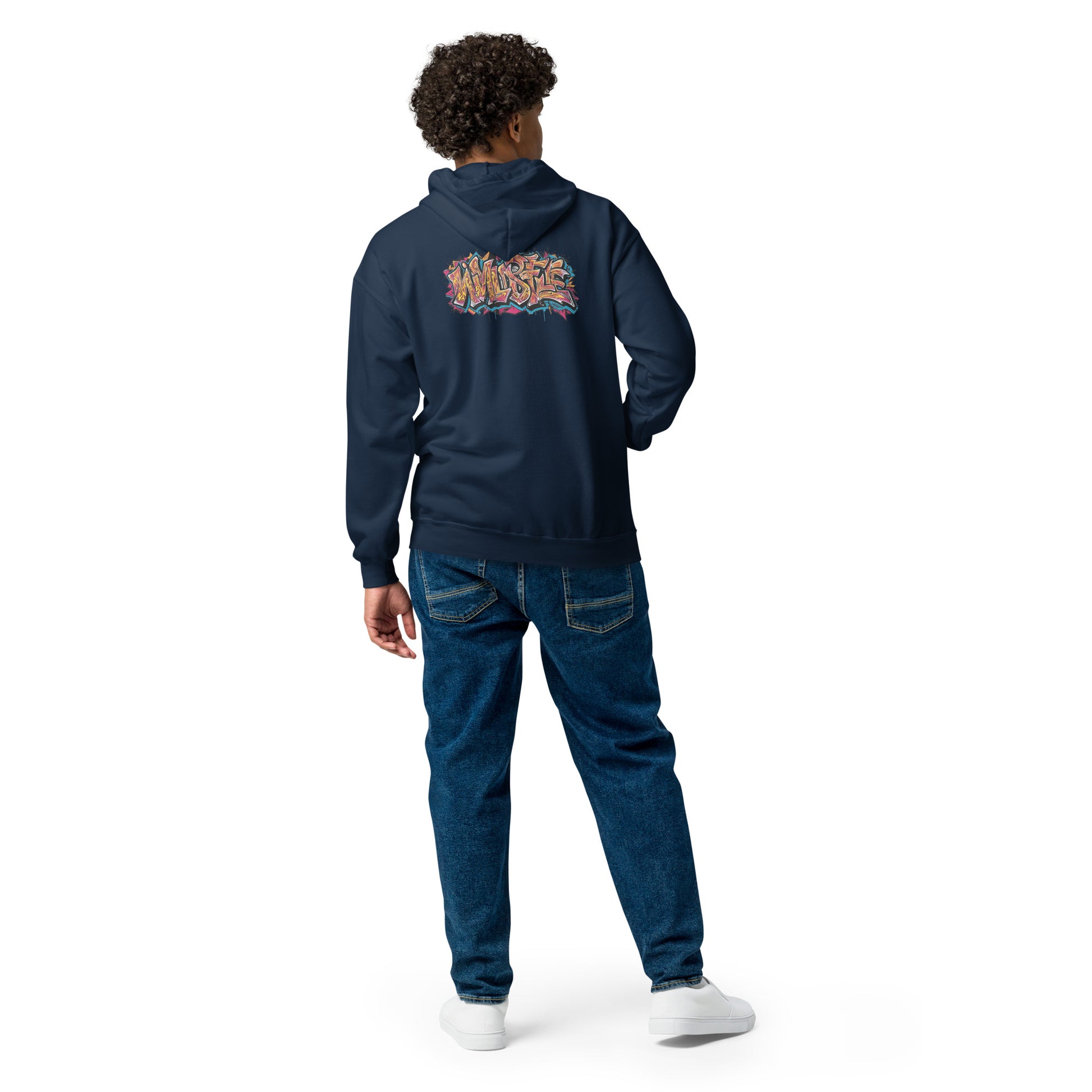 Zip-Hoodie – Front- und Backprint – Wild Style – Produktansicht 9