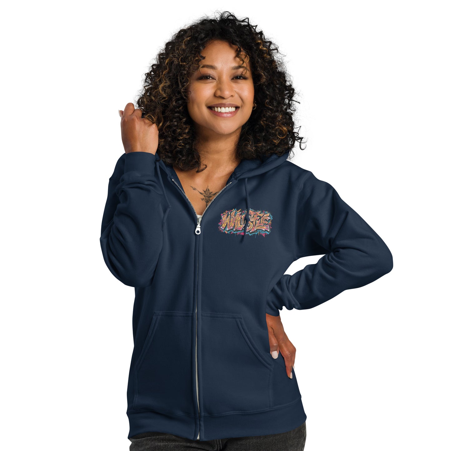 Zip-Hoodie – Wild Style I – Produktansicht 4