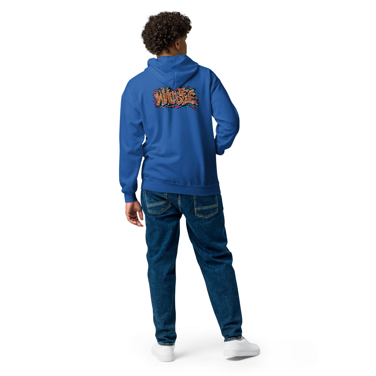 Zip-Hoodie – Front- und Backprint – Wild Style – Produktansicht 12