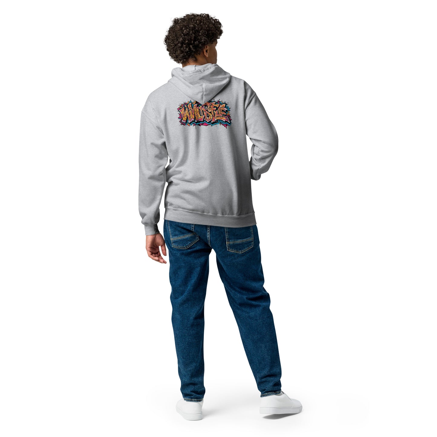Zip-Hoodie – Front- und Backprint – Wild Style – Produktansicht 6