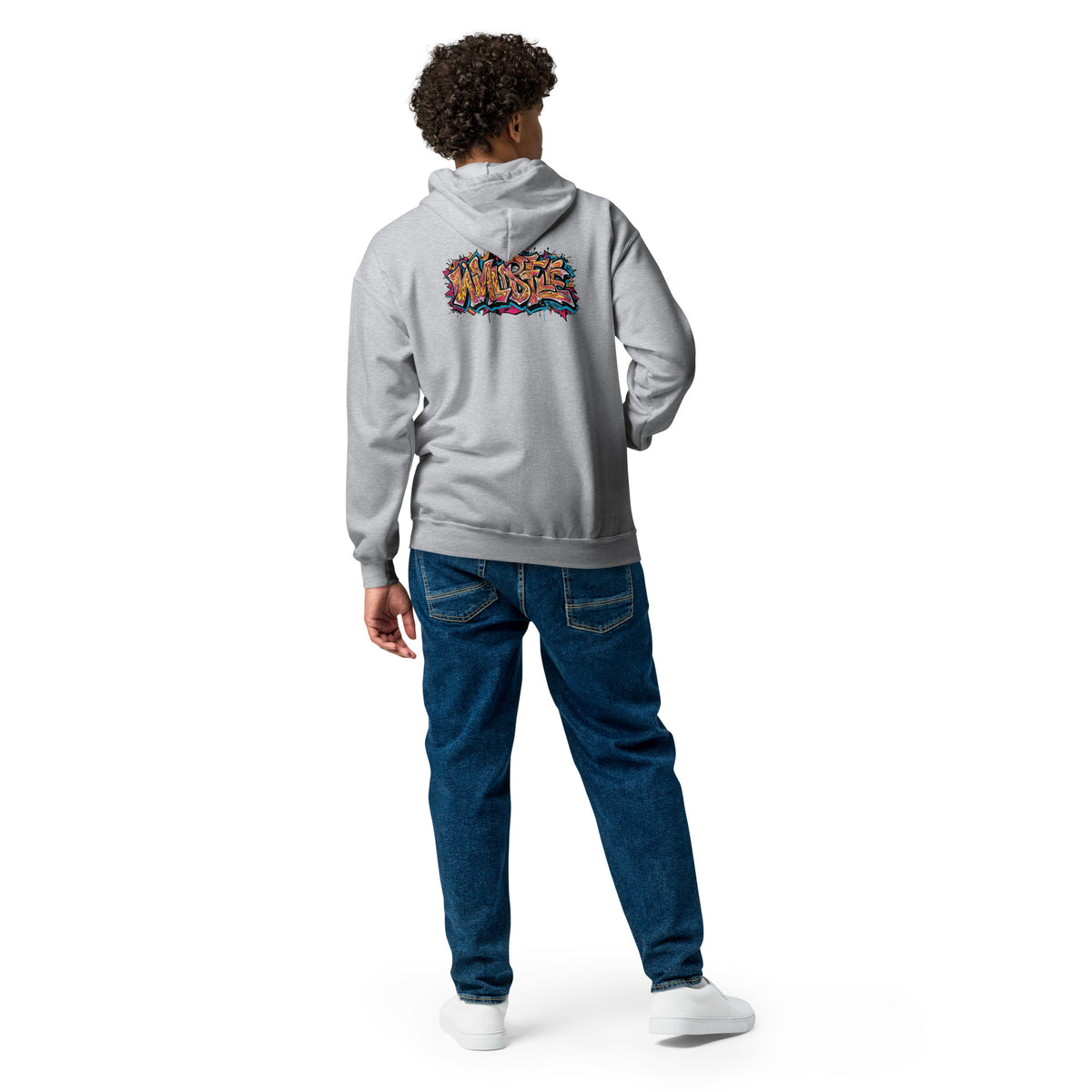 Zip-Hoodie – Front- und Backprint – Wild Style – Produktansicht 6