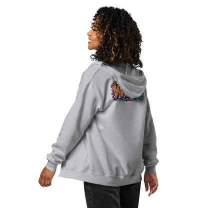 Zip-Hoodie – Front- und Backprint – Wild Style – Produktansicht 3