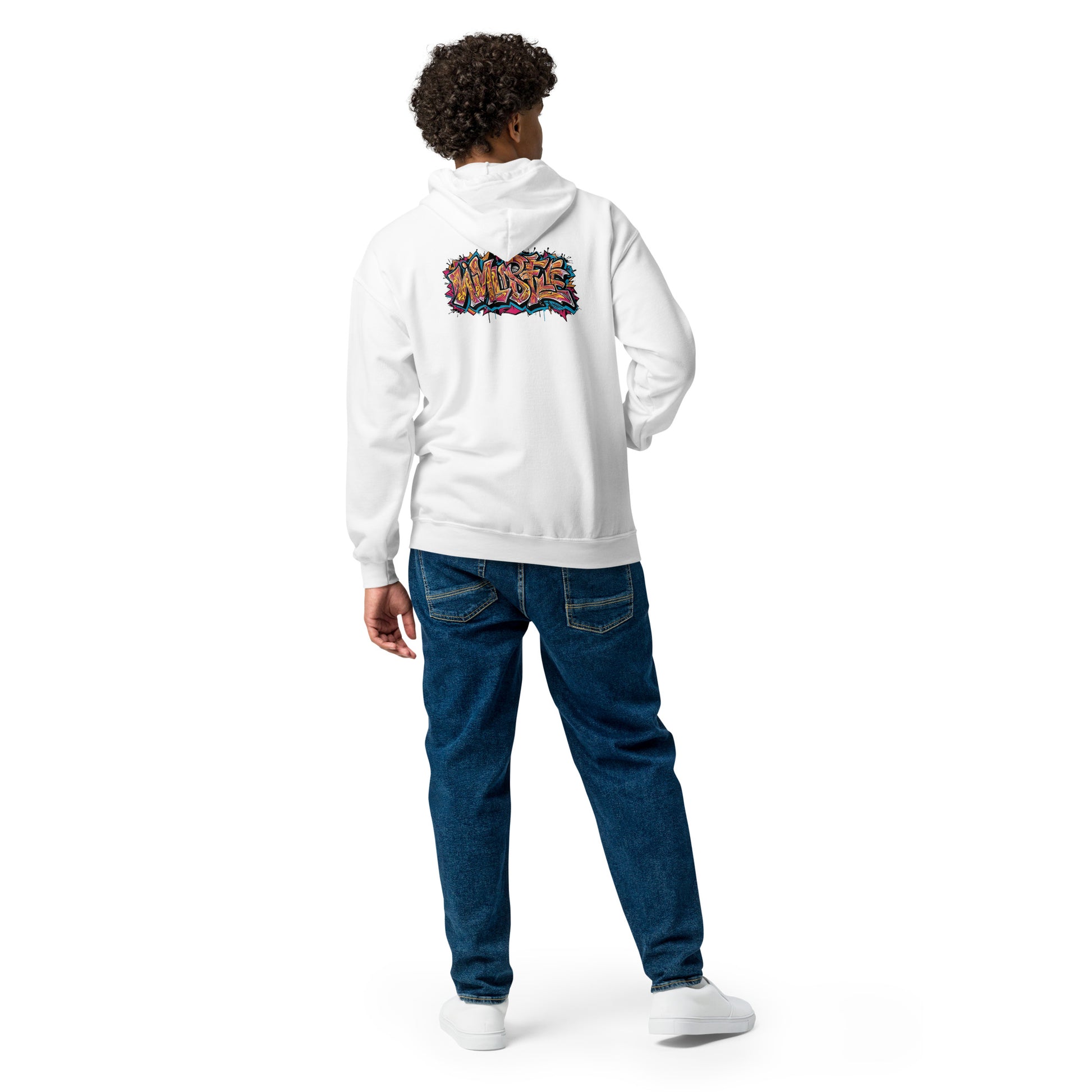 Zip-Hoodie – Front- und Backprint – Wild Style – Produktansicht 15