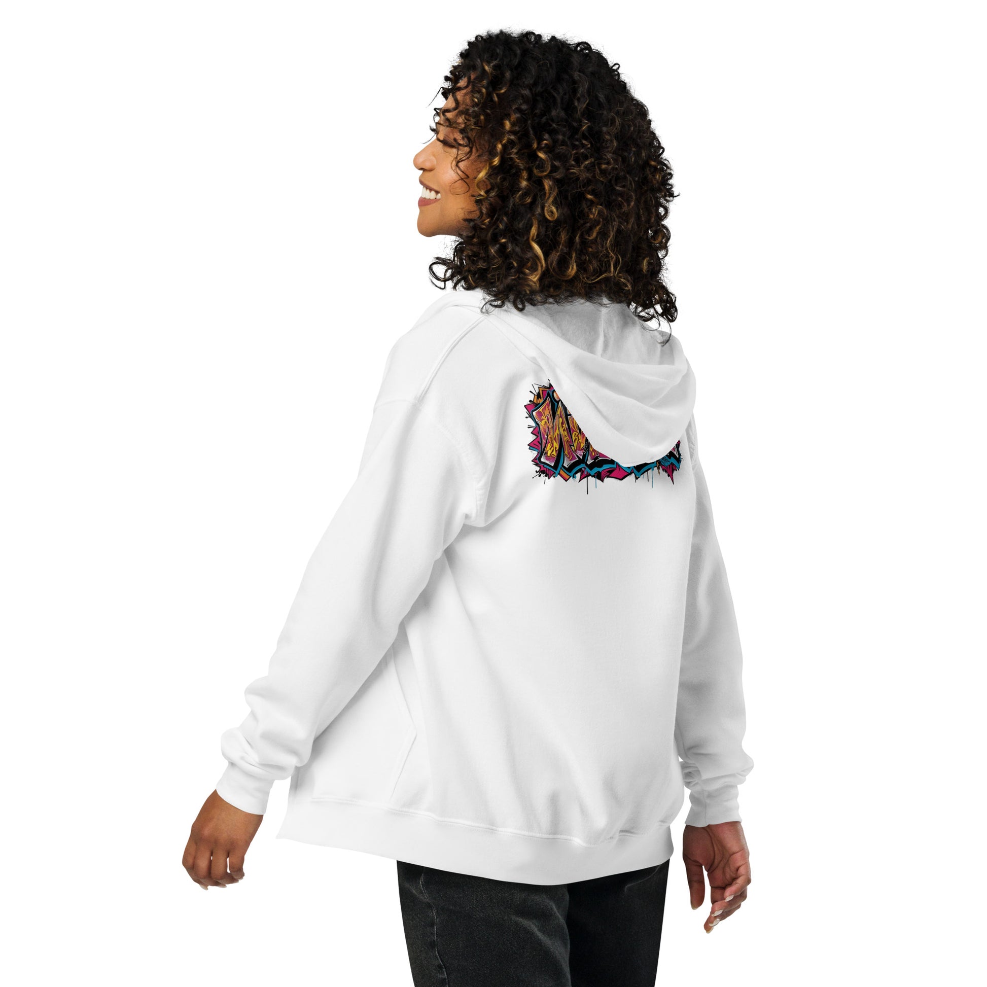 Zip-Hoodie – Front- und Backprint – Wild Style – Produktansicht 5