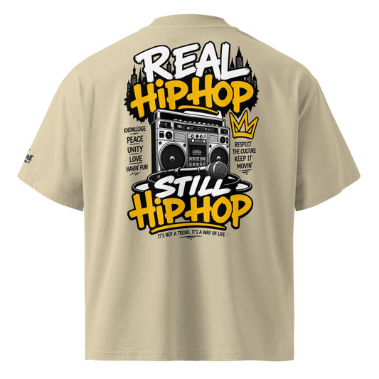 REAL HIP HOP STILL HIP HOP – Oversized Bio-T-Shirt – Produktansicht 2