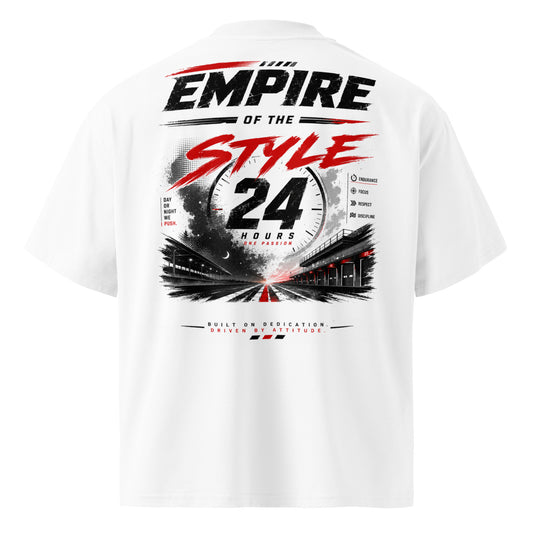 24h Motorsport Oversized Bio-T-Shirt mit breitem Kragen – Produktansicht 2