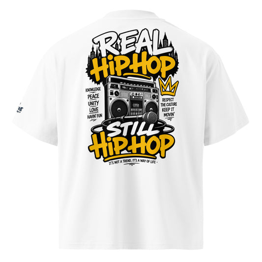 REAL HIP HOP STILL HIP HOP – Oversized Bio-T-Shirt – Produktansicht 2