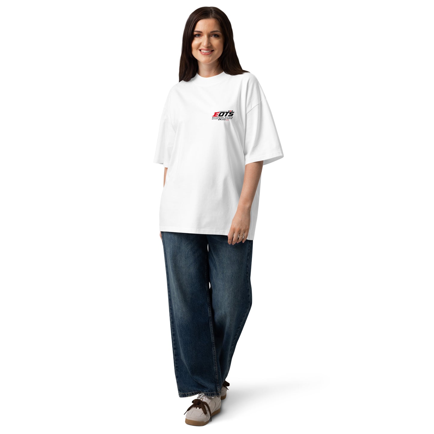 24h Motorsport Oversized Bio-T-Shirt mit breitem Kragen – Produktansicht 4
