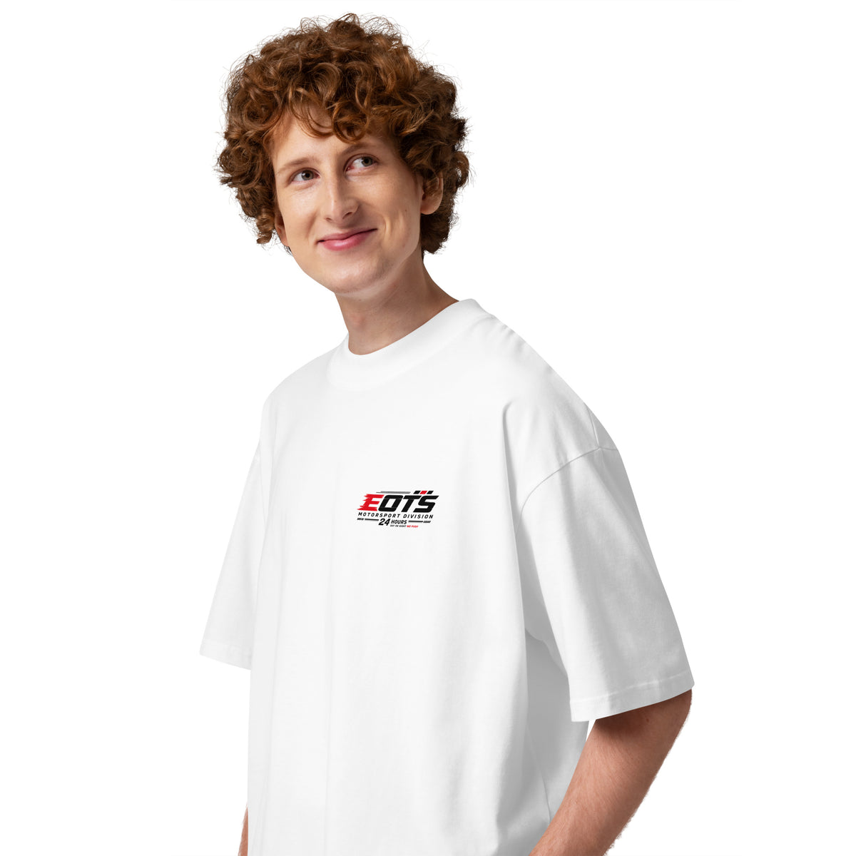 24h Motorsport Oversized Bio-T-Shirt mit breitem Kragen – Produktansicht 5