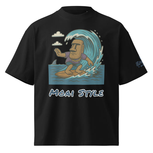 Oversized Bio-T-Shirt – Moai Style – Produktansicht 1