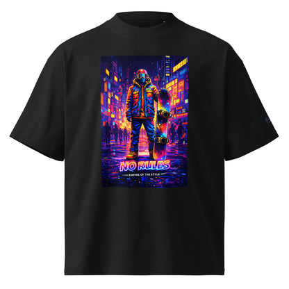 Oversized Bio-T-Shirt – NO RULES – Produktansicht 2