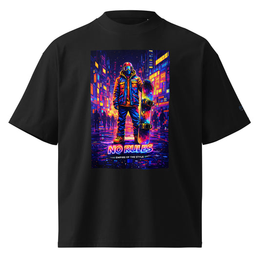 Oversized Bio-T-Shirt – NO RULES – Produktansicht 2