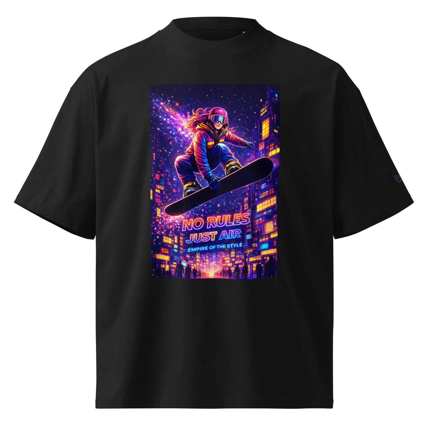 Oversized Bio-T-Shirt – No Rules Just Air – Produktansicht 4