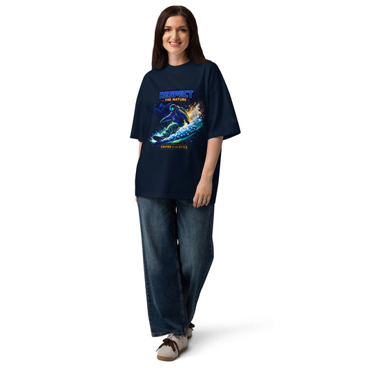Oversized Bio-T-Shirt – Respect the Nature – Produktansicht 2