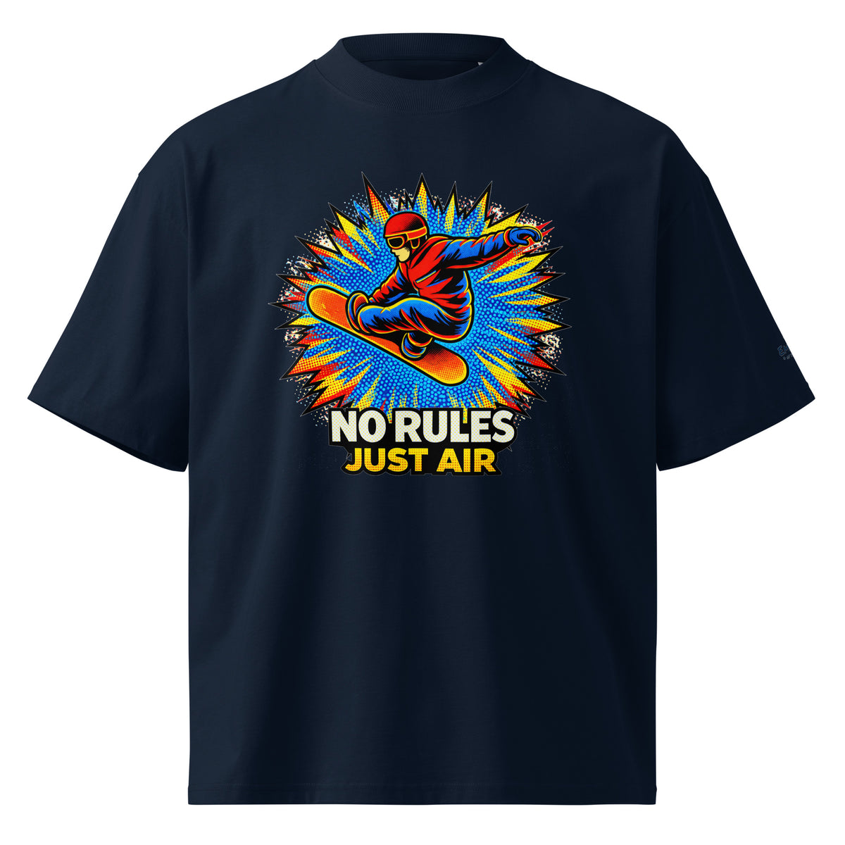 Oversized Bio-T-Shirt – NO RULES JUST AIR – Produktansicht 1