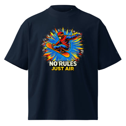 Oversized Bio-T-Shirt – NO RULES JUST AIR – Produktansicht 1