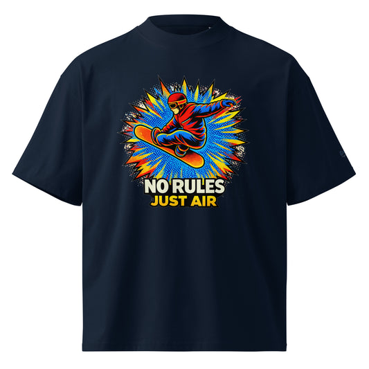 Oversized Bio-T-Shirt – NO RULES JUST AIR – Produktansicht 1