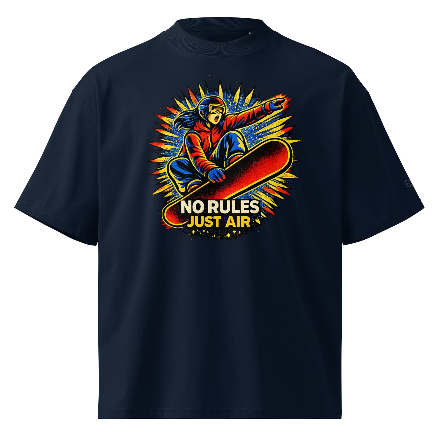 Oversized Bio-T-Shirt – NO RULES JUST AIR – Produktansicht 4