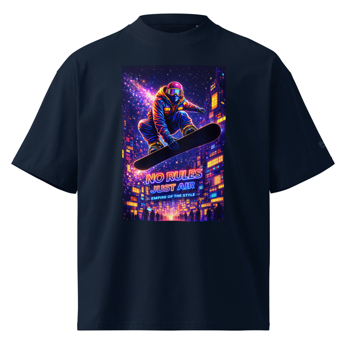 Oversized Bio-T-Shirt – NO RULES JUST AIR – Produktansicht 1