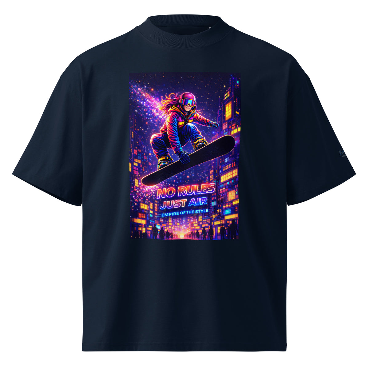 Oversized Bio-T-Shirt – No Rules Just Air – Produktansicht 5