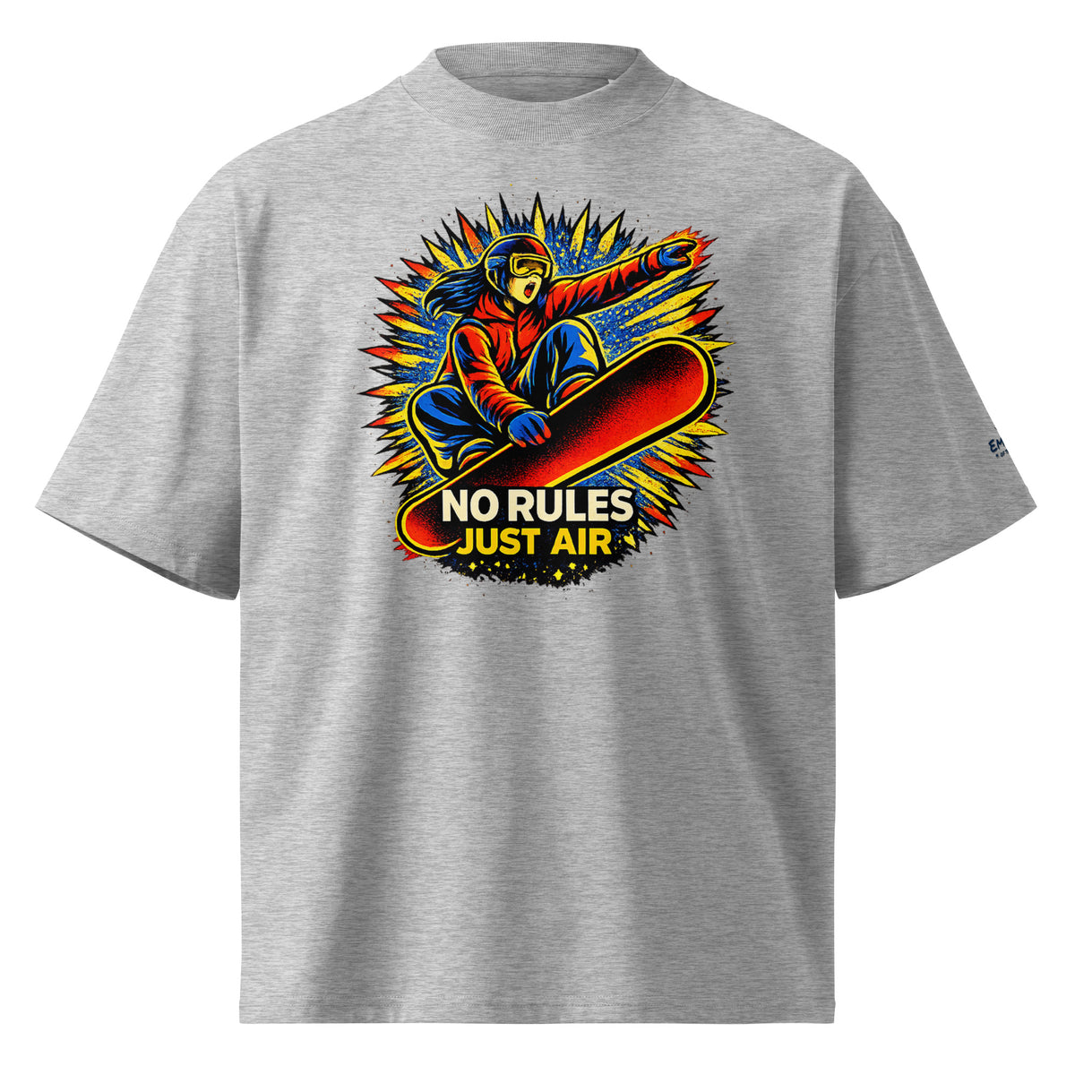 Oversized Bio-T-Shirt – NO RULES JUST AIR – Produktansicht 7