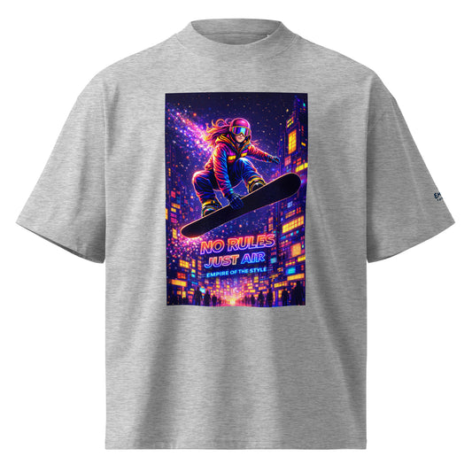 Oversized Bio-T-Shirt – No Rules Just Air – Produktansicht 1