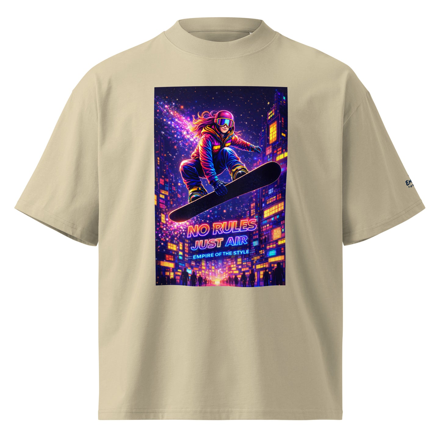 Oversized Bio-T-Shirt – No Rules Just Air – Produktansicht 6